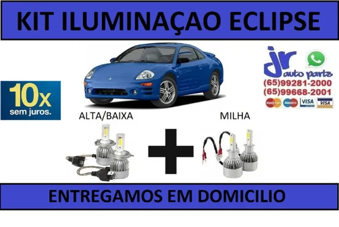 Kit Lampada Ultra LED Eclipse 6000K 12V 24V