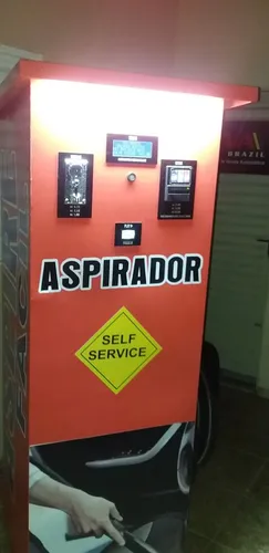 Aspirador de pó self-service com noteiro e moedeiro 