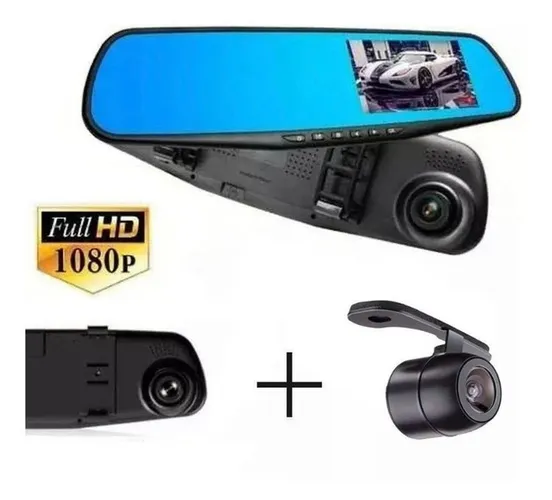 BEST FRIDAY: Retrovisor Com Câmera Frontal Full Hd E Câmera Ré Promoção Instalo