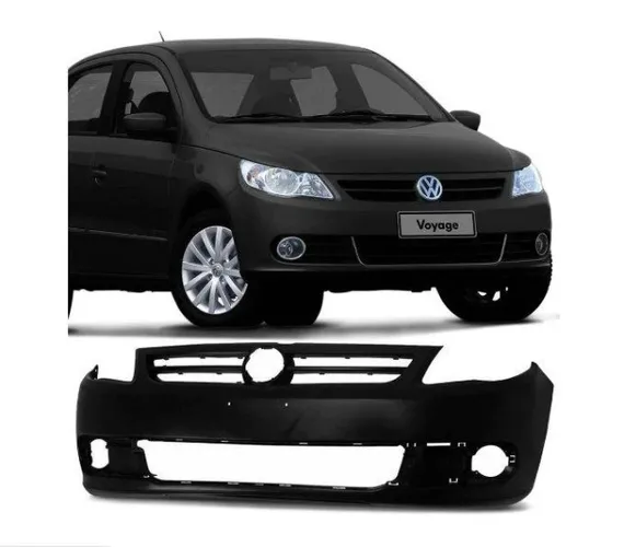 Parachoque Dianteiro Vw Gol Voyage G5 2009 a 2013 Preto Liso - R2A