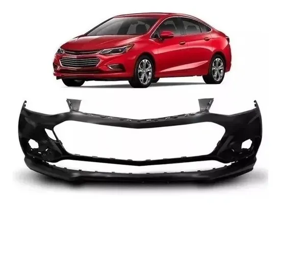 Parachoque Dianteiro Chevrolet Cruze 2017 à 2019 - Preto Liso - TYG