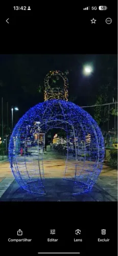 Bola para decoração de Natal 