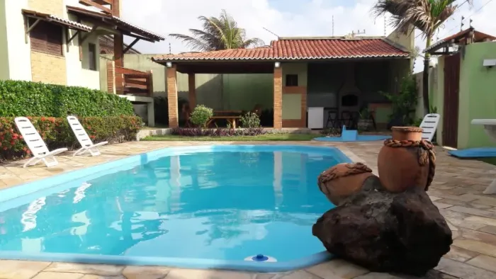 Casa Duplex com 60 m², com 2 quartos com 1 suite, piscina prox do mar, na Praia do Cunhaú