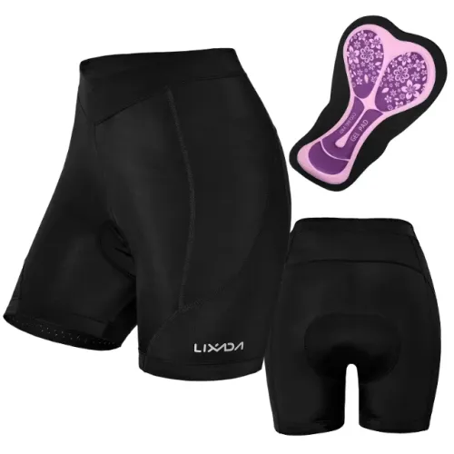 Short de ciclismo 3d feminino, gel acolchoado para corridas de montanha, bicicleta.