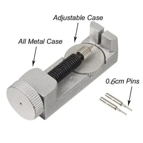 Ferramenta de ajuste de pulseira para relógios em metal