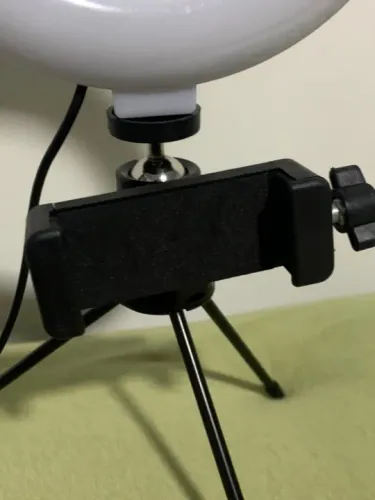 Ring Light com suporte de celular, iluminador