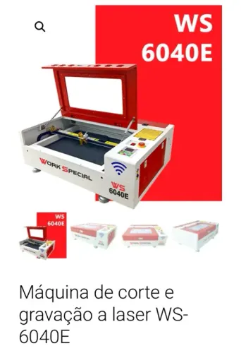 Máquina de corte e gravação a laser