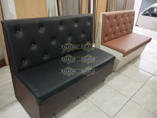 SOFÁ BOOTH BANCO 1,20m PRONTA ENTREGA BAR LANCHONETE RESTAURANTE ADEGA LOUNGE HAMBURGUERIA