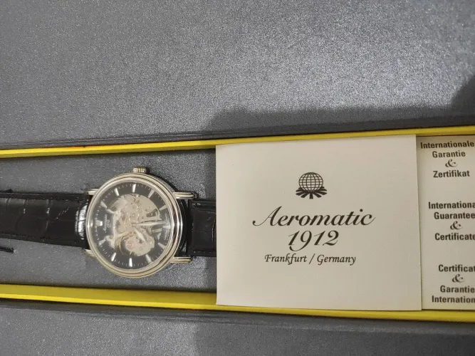 Relógio Aeromatic 1912 Mecânico de Pulso - Edição Limitada Novo