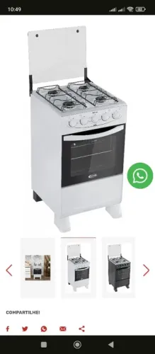 FOGÃO NOVO 4 BOCAS