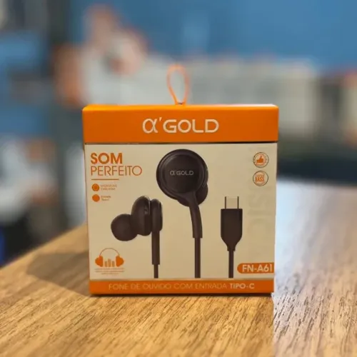 Fone de Ouvido Tipo-C Para Celular Com Microfone - Entrega Grátis