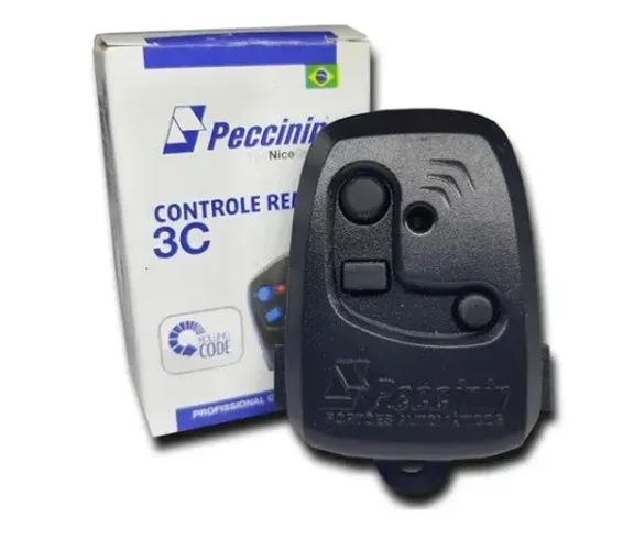 Controle Remoto Peccinin 433Mhz Para Portão Eletrônico Automático