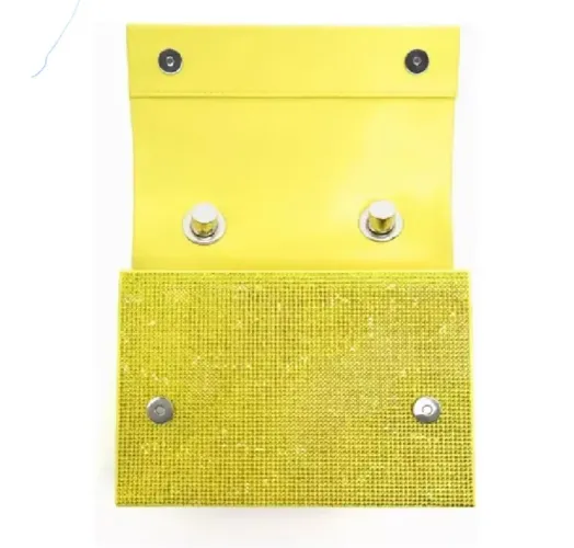 Bolsa de ombro em strass verde Zara
