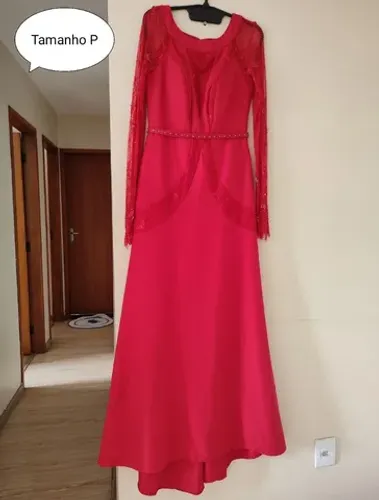 Vestido feminino de festa vermelho