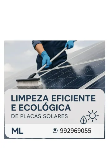 FAÇO LIMPEZA DE PLACAS SOLARES