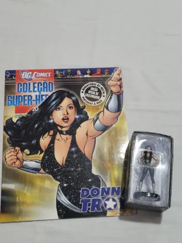 Miniatura Eaglemoss Donna Troy - Edição 20 com caixa e revista 