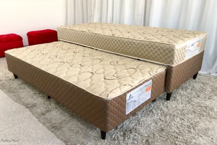 Cama Box Solteiro c/ Cama Auxiliar D33 Rondomoveis - Entrega Rápida!