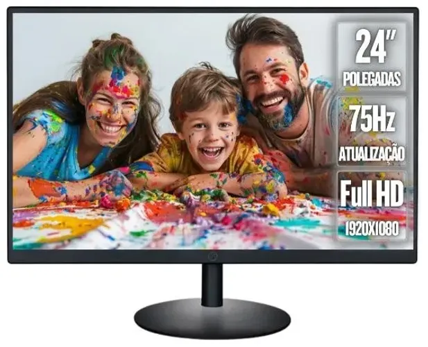 Monitor 24 polegadas Brasil PC 75 hz - Full Hd 