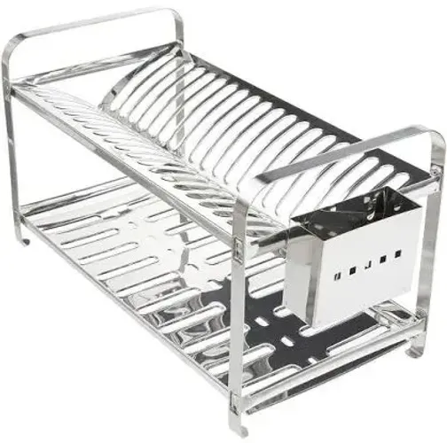Escorredor inox 20 pratos com porta talheres inox.....novo zero na caixa