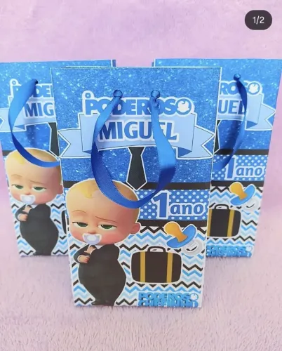 Caixinhas pra festa de aniversário poderoso chefinho