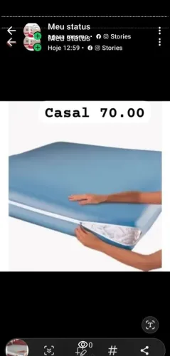 Capa malha gel com ziper casal70 00