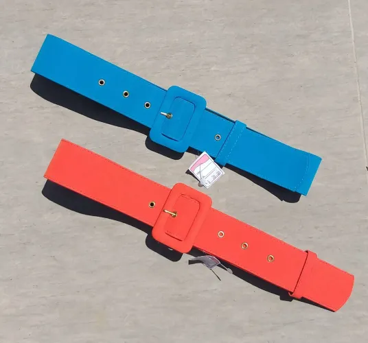 Peças Brechó, Cinto Feminino (Azul e Laranja)