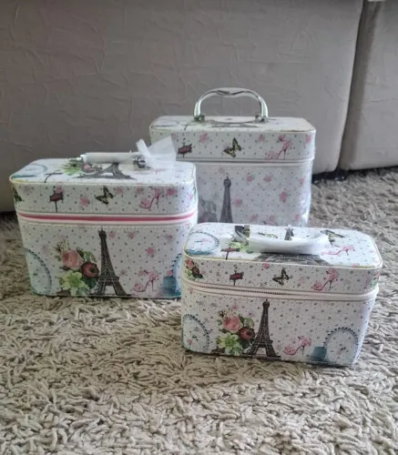 Conjunto 3 necesseir, maleta organizadora ou de maquiagem