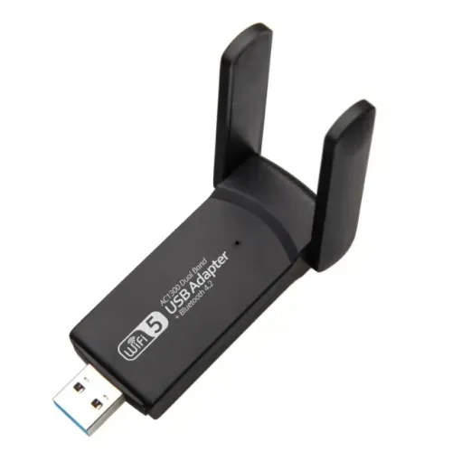 Adaptador Wi-Fi Dual Band - 2.4G/5GHz, 1300Mbps, Bluetooth 4.2 e USB 3.0