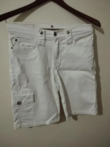 Bermuda branco cargo  BRUN@ P