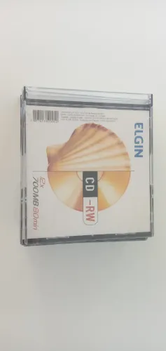 CD Regravável Elgin 12x Speed - 700MB com Estojo Acrílico
