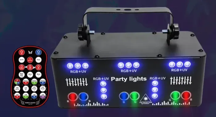 Iluminação Laser Dj Festa Uv/RGB/Strobo/DMX 21 Feixes Luz