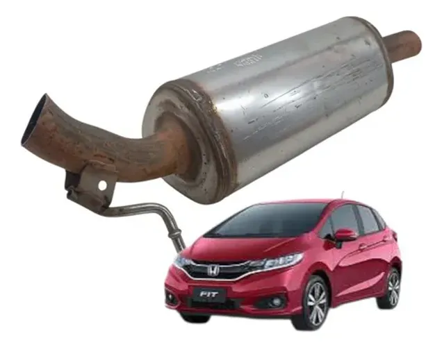 Escapamento Silencioso Honda Fit 2015 2016 2017 2018 2019