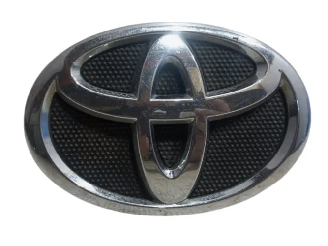 Emblema Dianteiro Grade Frontal Toyota Corolla 2008 A 2014 Cromada