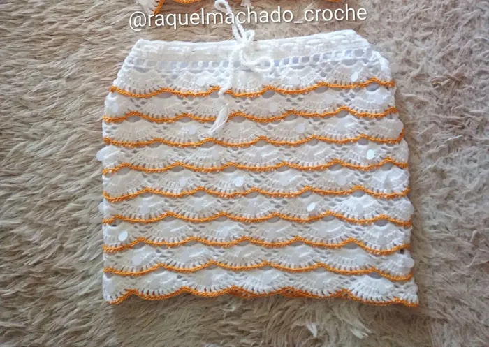 Saia de crochê