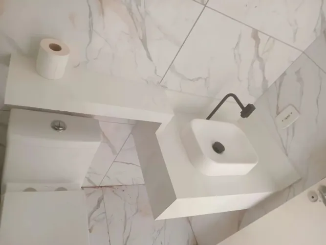 Pia em porcelanato pra banheiro 