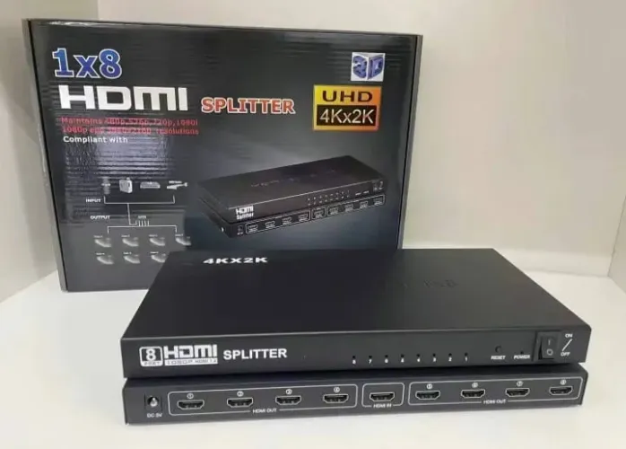 Splitter HDMI 1x8 4K UHD - 8 Saídas - Fazemos Entregas 