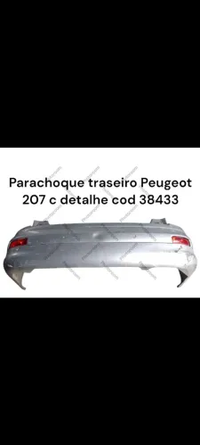 Parachoque Traseiro Peugeot 207 - Detalhes e código 38433