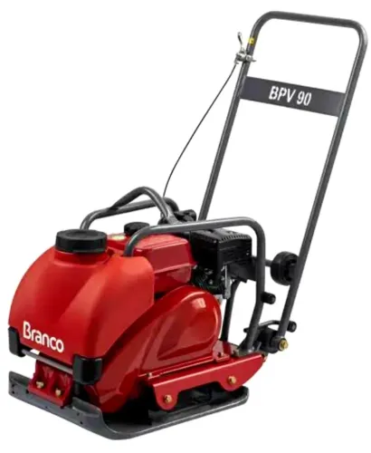 Placa Vibratória BPV90 Gasolina c/ Motor 6,5 HP - BRANCO