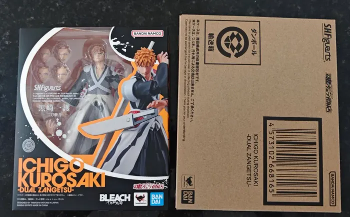 Ichigo Kurosaki - Dual Zangetsu - Bleach - S.h.figuarts Bandai - NOVO