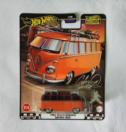 Miniatura Hot Wheels Premium Volkswagen Samba Bus Kombi