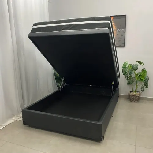 Cama box com baú casal + Colchão ortopédico - FRETE GRATIS - ENTREGA HOJEEE !!