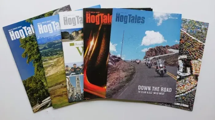 Kit 6 Revistas Harley Davidson Hog Tales - Clube Harley USA