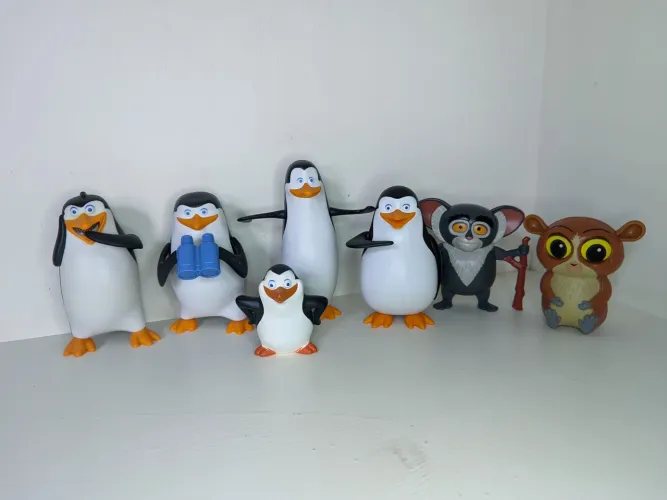 Coleção bonecos pinguins de Madagascar