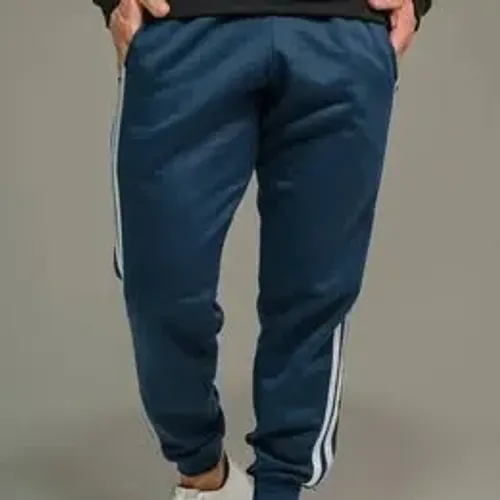 Calça Jogger Masculina Slim Fit Com Listras Azul - Tamanho P,M,G ou GG