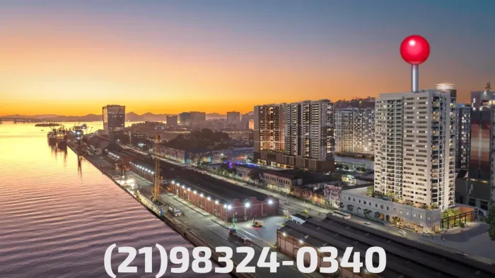 Studio com varanda no Porto Maravilha! Oportunidade para você sair do aluguel.