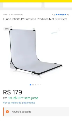 Vendo mini estúdio fotográfico