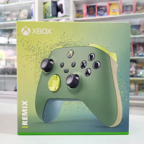 Controle+bateria Xbox Series X Remix Verde - Novo