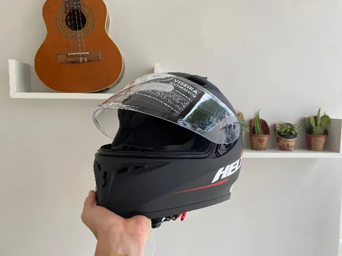 Capacete Helt Polar Preto Fosco + BRINDE