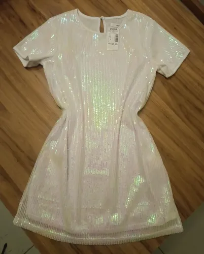 Vestido infantil no paetê - NOVO