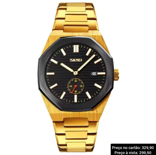 Relógio SKMEI Dourado Masculino Original